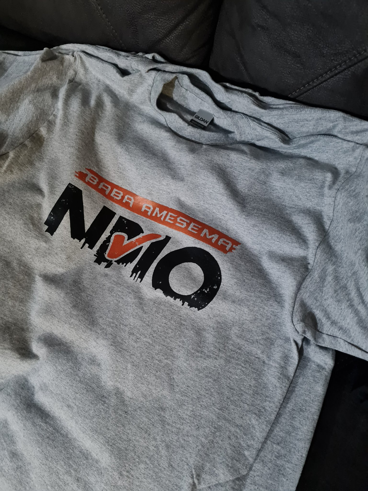 Baba Amesema Ndio — Grey Tee (Front)